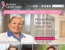 Tablet Screenshot of mybreastcancercoach.org